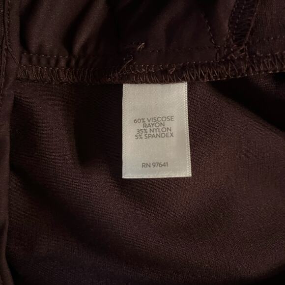 J.Jill Women's Essential Ponte Slim-Leg Pants in Dark Fig Size Medium - Picture 6 of 6
